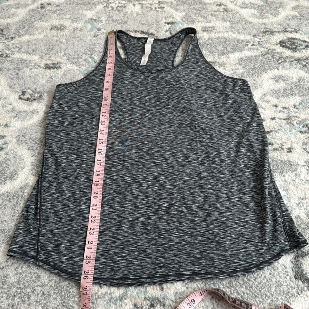 Lululemon Black and White Marled Tank Top
